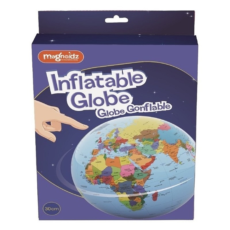 prijs Verslinden importeren Opblaasbare speelgoed wereldbol/globe 30 cm | Fun en Feest