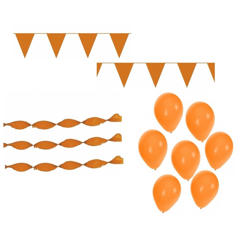Oranje Koningsdag versiering feestpakket -