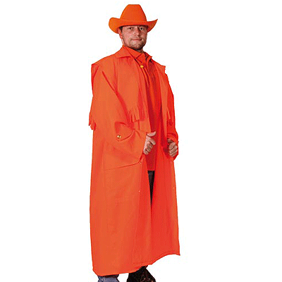 Oranje lange jas voor volwassenen M/L Oranje