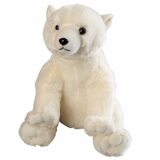 Pluche ijsbeer knuffeldier 30 cm -