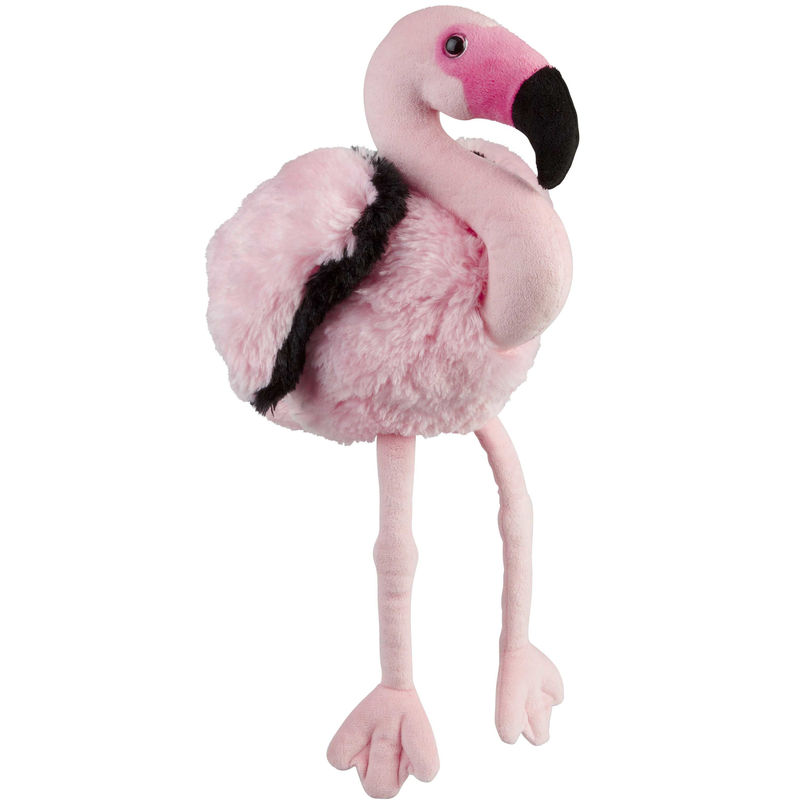 Pluche knuffel dieren Flamingo vogel van 30 cm -