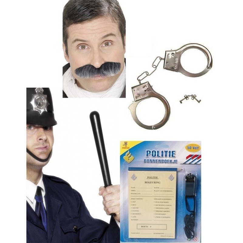 Politie verkleed accessoires pakket -
