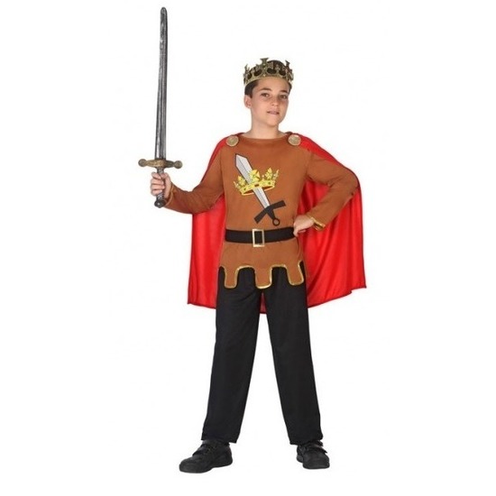 Ridder kostuum middeleeuws voor jongens 128 (7-9 jaar) -