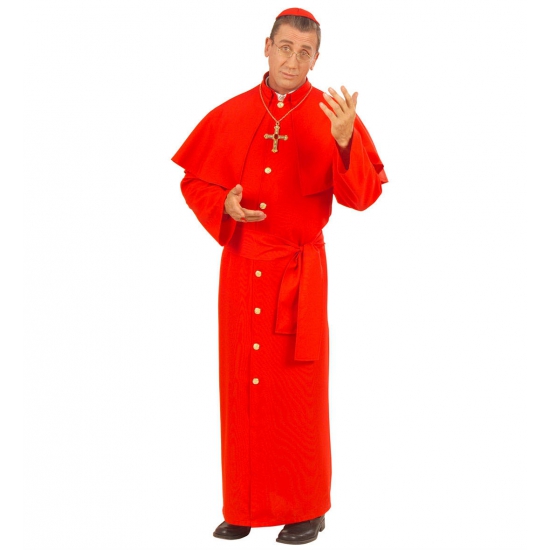 Rood Kardinaal kostuum voor mannen L -