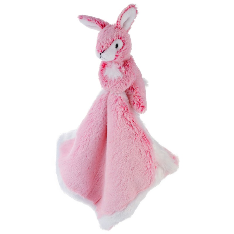 Roze konijnen/hazen knuffeldoekjes knuffels 25 cm knuffeldieren -