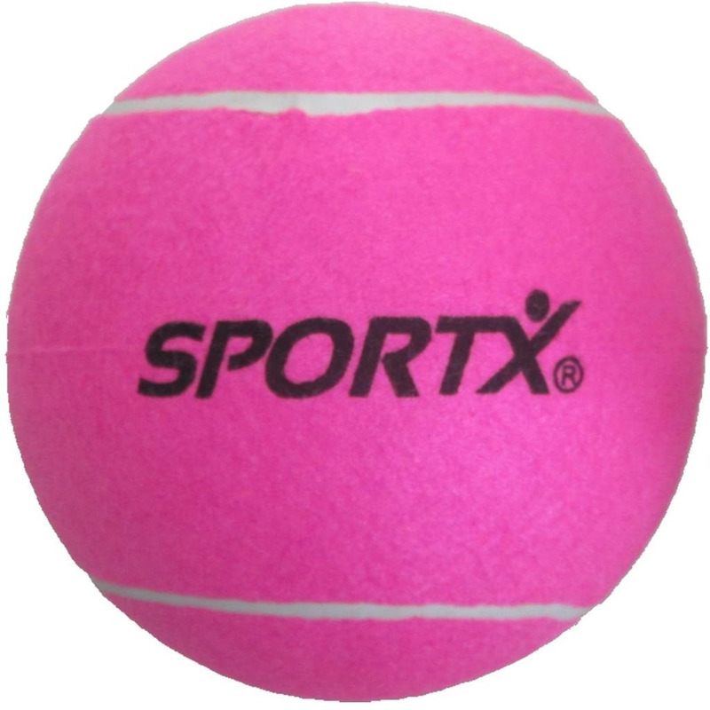 SportX - XL tennisbal - roze - D22 cm -