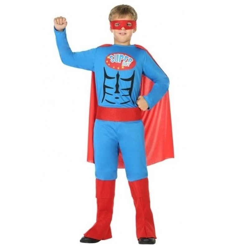 Superhelden pak voor jongens 140 (10-12 jaar) -
