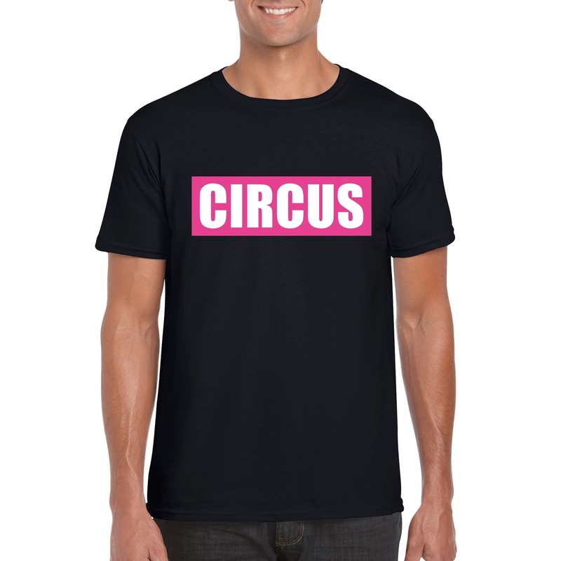 Toppers Pretty Pink shirt Circus zwart heren