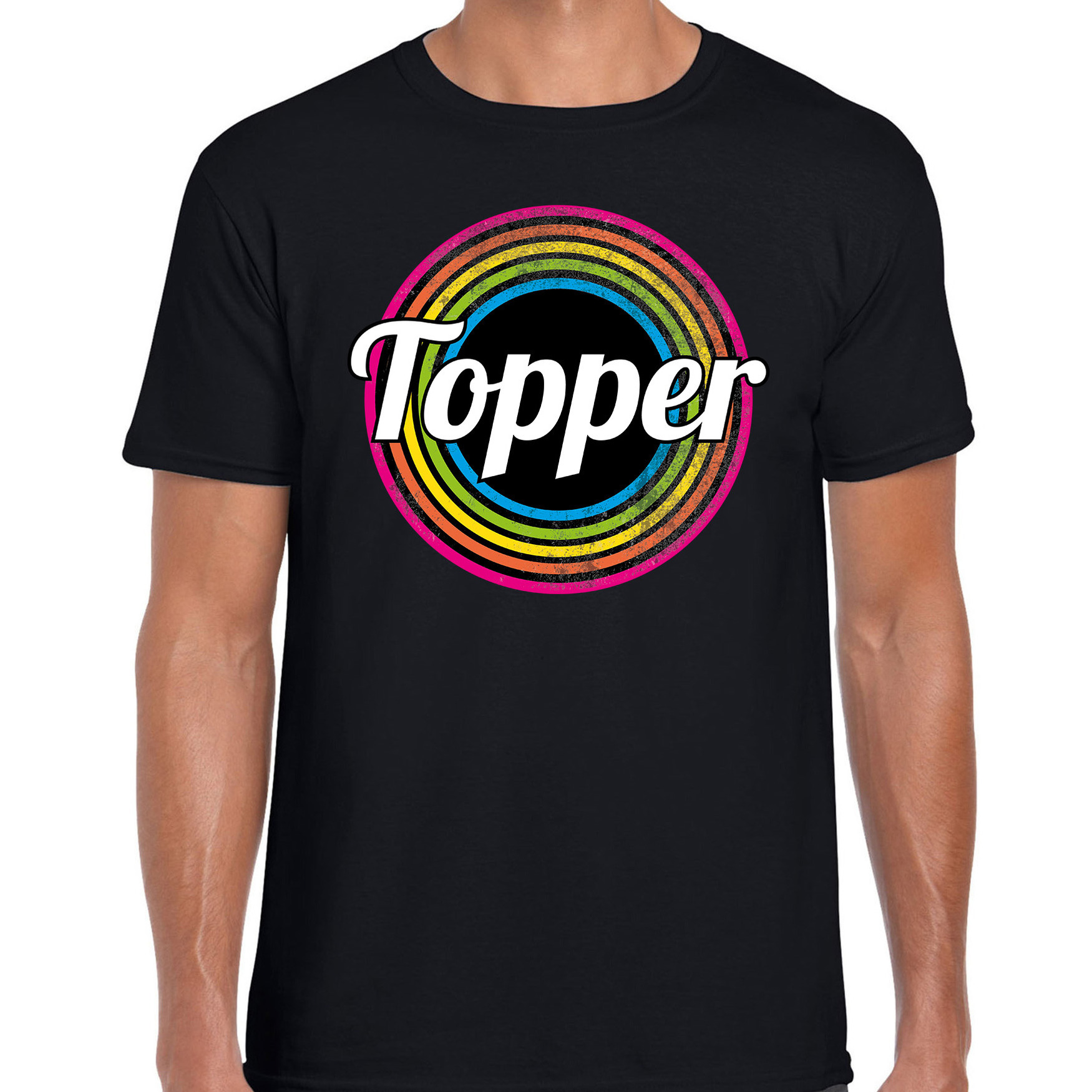 Toppers - Topper fan t-shirt zwart voor heren - Toppers L -