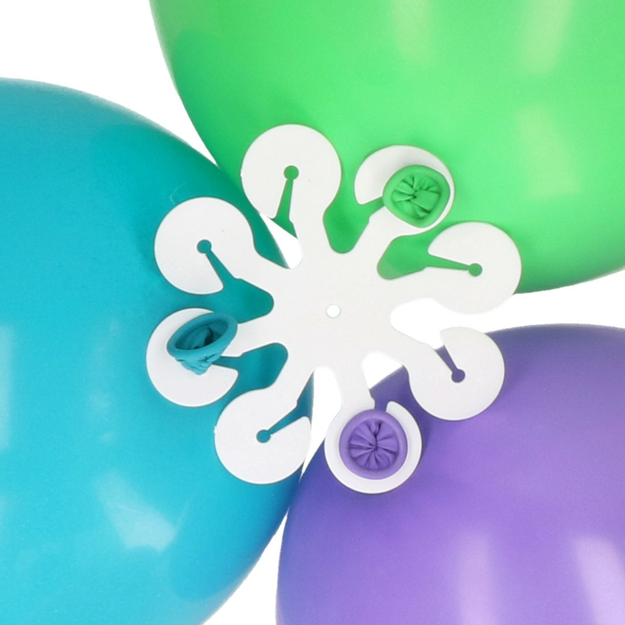 Troshanger voor 8 ballonnen - transparant - kunststof - herbruikbaar -