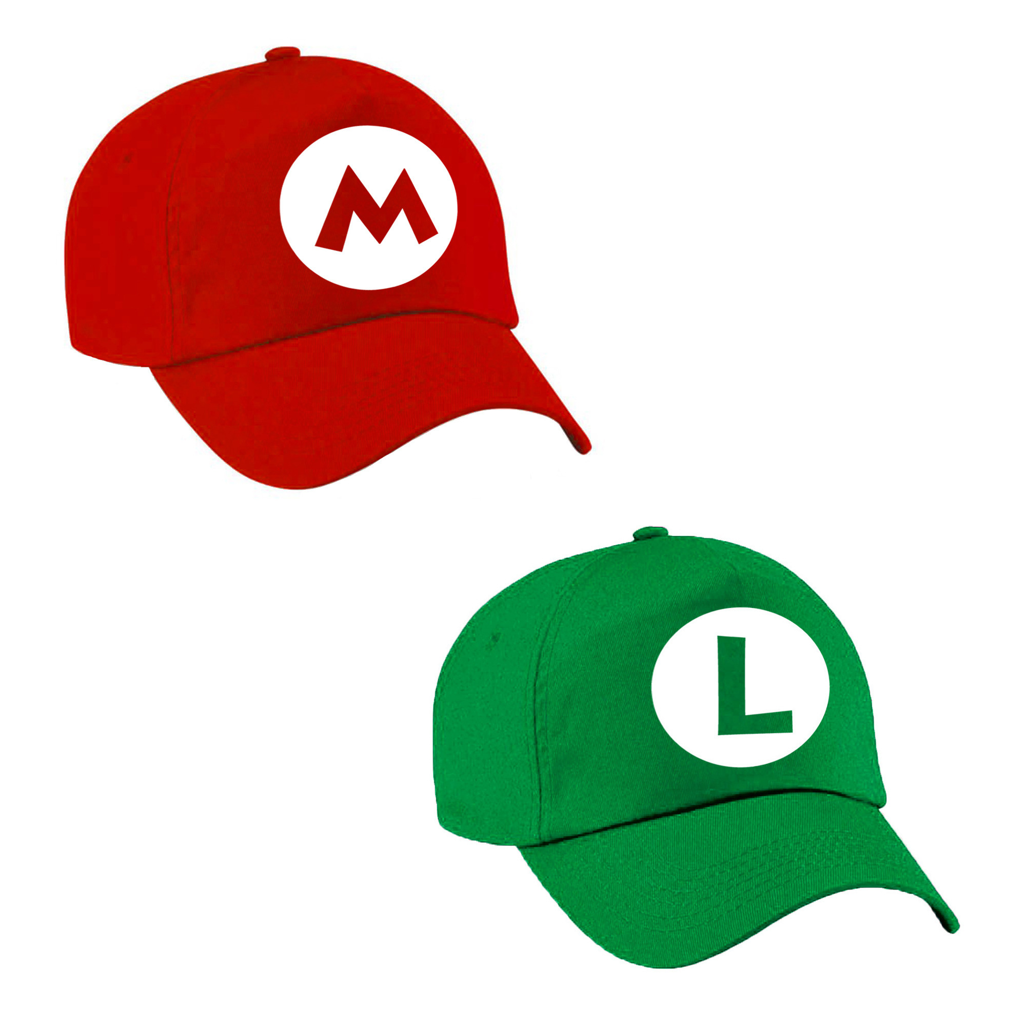 Verkleedset loodgieter Mario en Luigi pet voor kinderen -