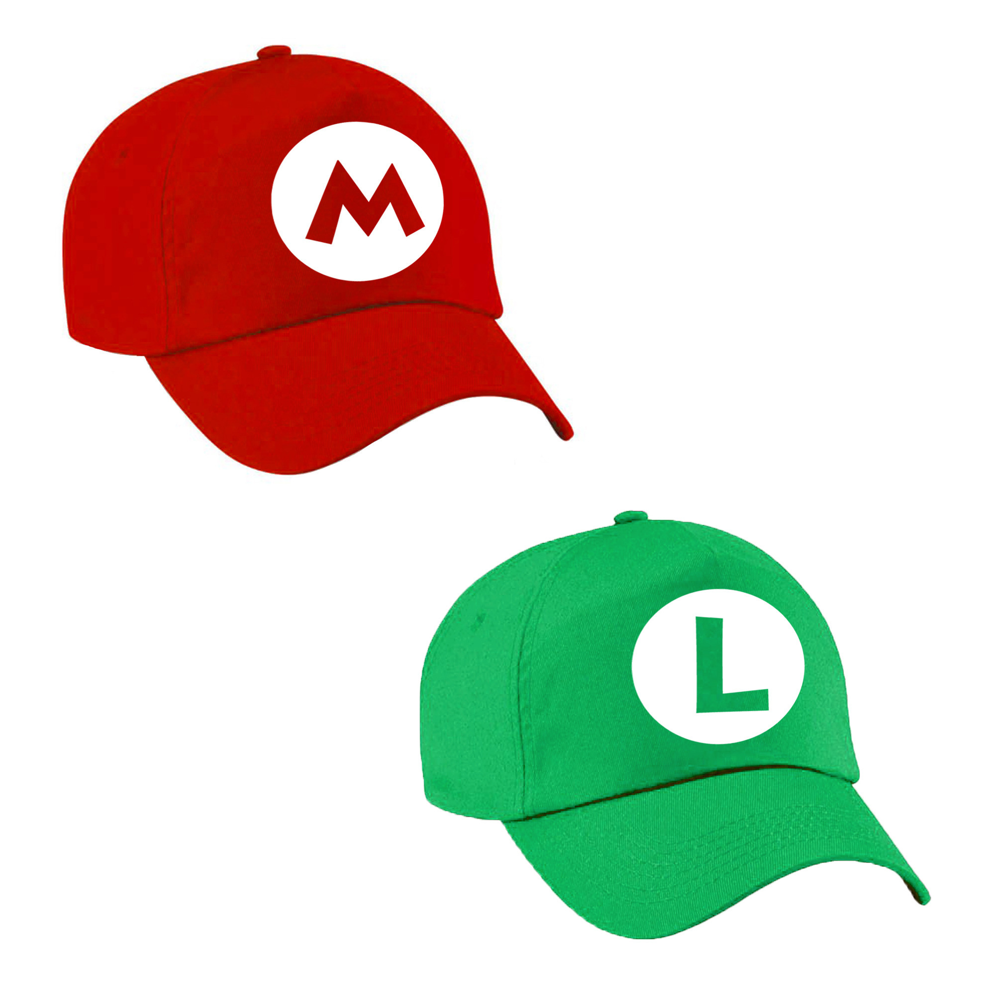 Verkleedset loodgieter Mario en Luigi pet voor volwassenen -
