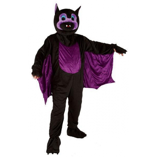 Vleermuis kostuum met groot pluche masker One size -