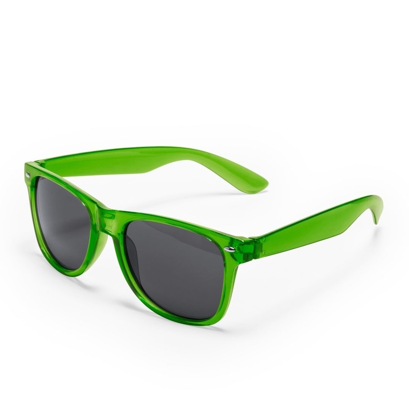 Groene retro model zonnebril UV400 bescherming dames/heren - Zonnebrillen accessoires - Festival musthaves