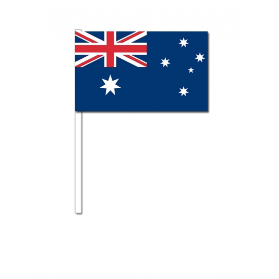 Zwaaivlaggetjes/handvlaggetjes papier Australie 24 cm -