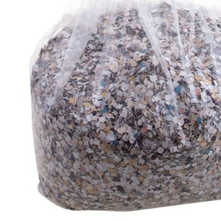 10 kilo multi-colored recycled confetti