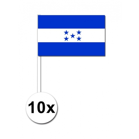 Zwaaivlaggetjes Honduras 10 stuks
