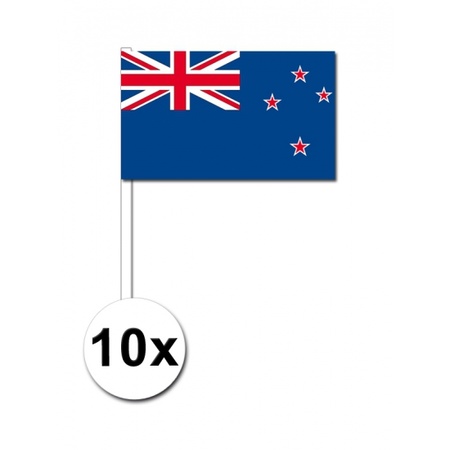 10 zaaivlaggetjes Nieuw Zeeland