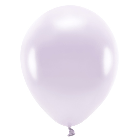 100x Milieuvriendelijke ballonnen lila paars 26 cm voor lucht of helium