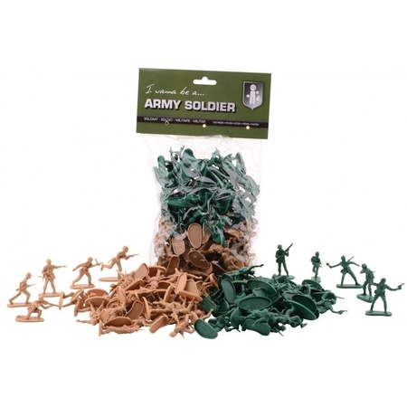 100x Plastic soldiers toy figures