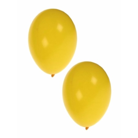 Voordelige gele ballonnen 10x stuks