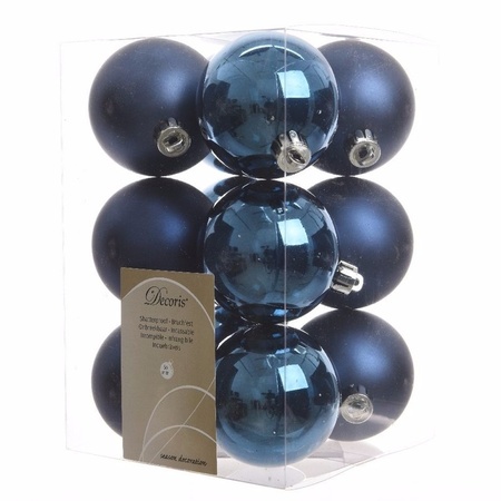 Zilveren/grijsblauwe/donkerblauwe kerstballen pakket 130-delig voor 180 cm boom