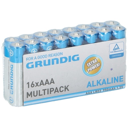 16x Grundig AAA batteries alkaline