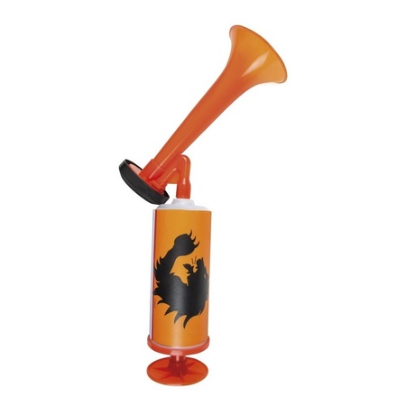 1x Party horn with pump Holland 45 cm