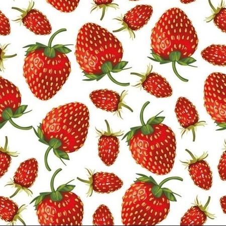 Napkin strawberries 3-layers 20x pcs