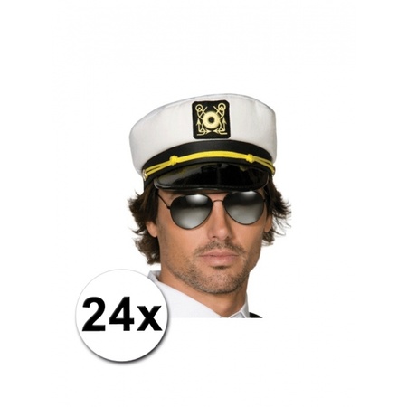 24 captains caps for adults