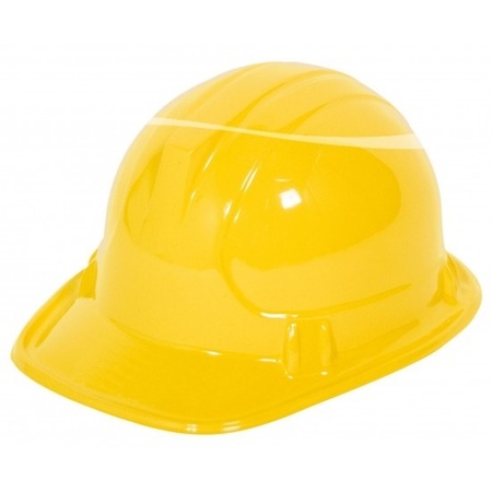 24 yellow construction helmets for kids