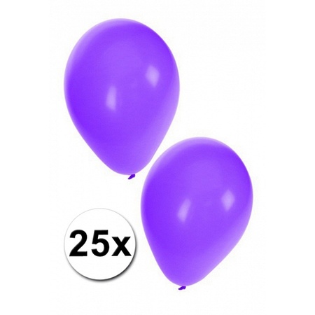 Helium tankje met 50 paarse ballonnen
