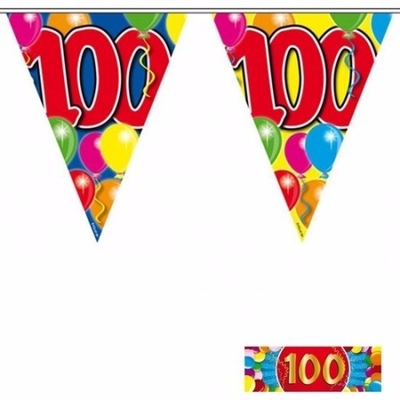 100 jaar vlaggenlijnen 2x met gratis sticker