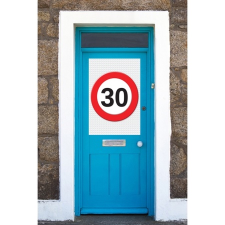 30 years traffic sign doorposter
