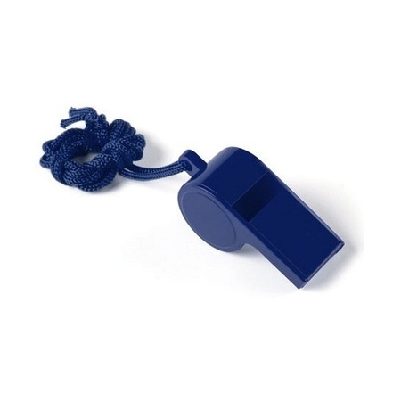 30x Voordelig plastic fluitje blauw