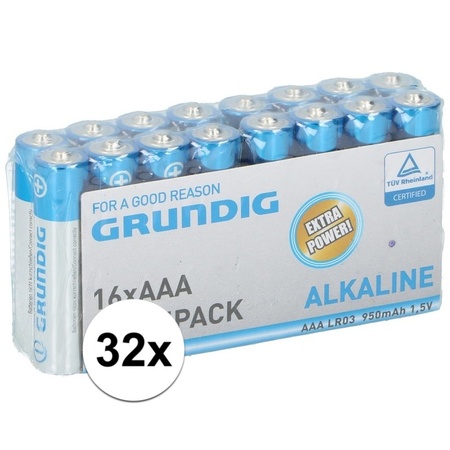 32x Grundig AAA batteries alkaline