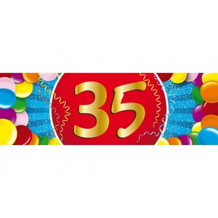 2x 35 year Flagline + balloons