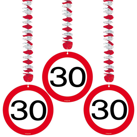 Traffic sign 30 year decoration package XL