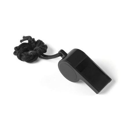 40x Black whistle on cord