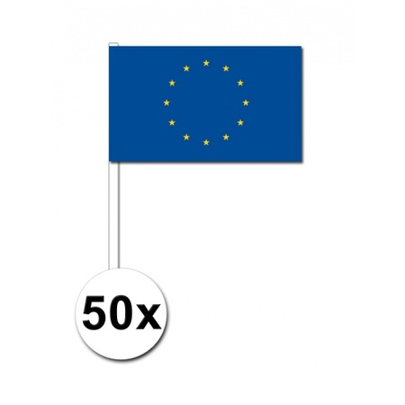 Zwaaivlaggetjes Europa 50 stuks