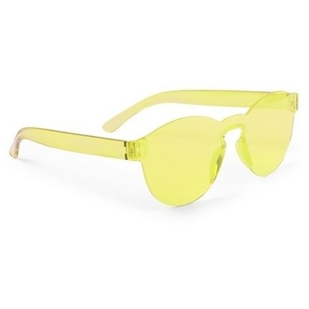 5x Gele feestbril voor volwassenen