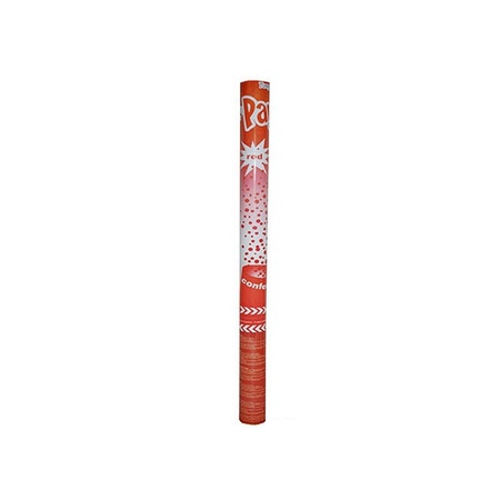 6 confettishooters red 60 cm