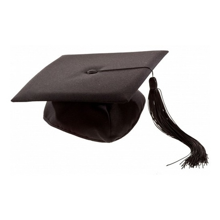 6 graduation hats deluxe