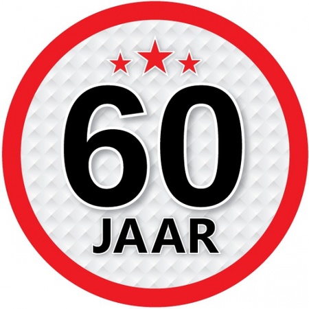 Traffic sign 60 year decoration package XL