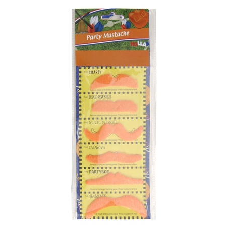 6x Oranje Koningsdag plaksnorren verkleedaccessoires