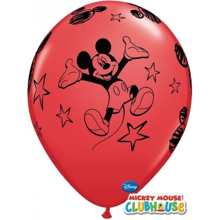 6x stuks setje Mickey Mouse ballonnen 30 cm