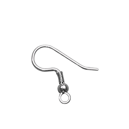 Earring hooks surgical steel 6x pieces