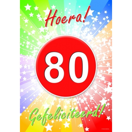 80 verjaardag poster | Fun en Feest