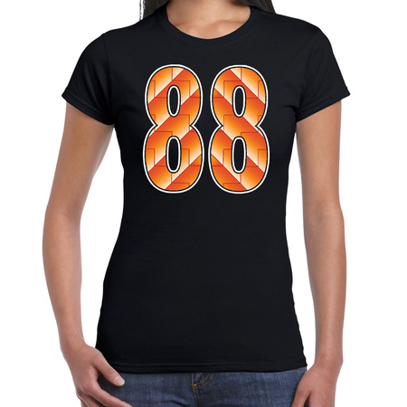 88 Holland supporter t-shirt orange for women