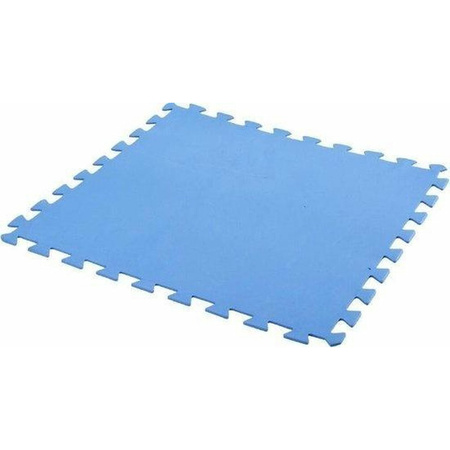 9x stuks Foam puzzelmat zwembadtegels/fitnesstegels blauw 50 x 50 cm